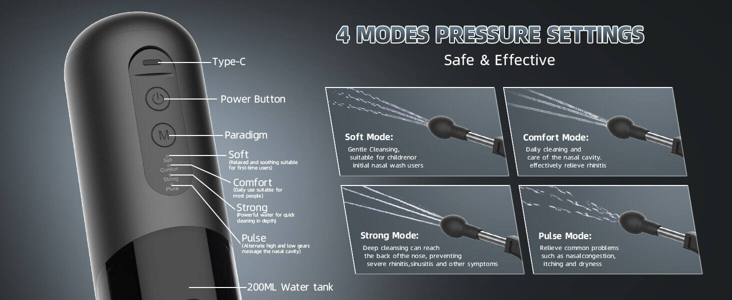 NI100- Heated nasal washer details