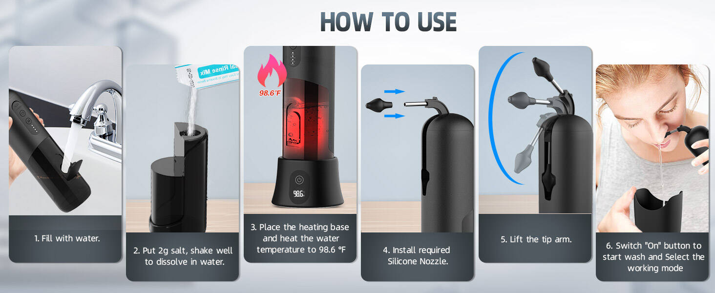 NI100- Heated nasal washer details