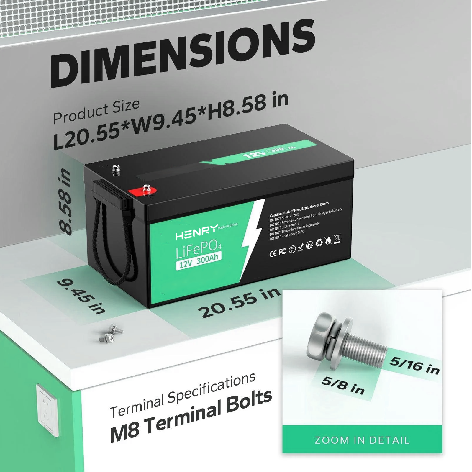 12.8v-300ah Lithium Battery Pack