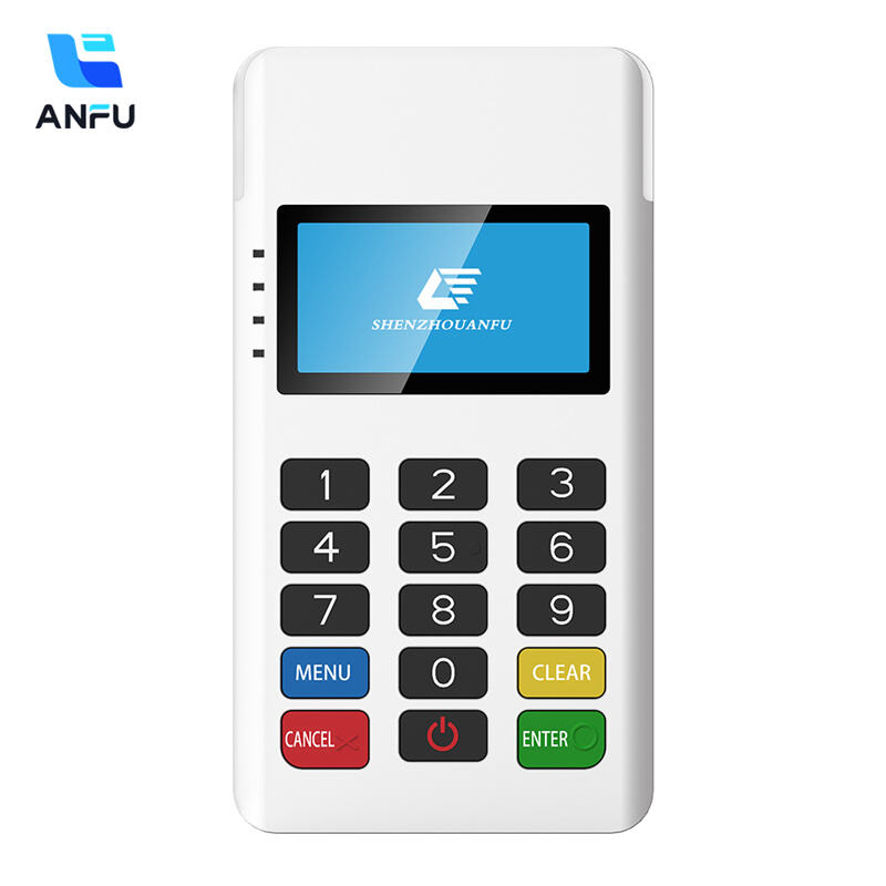 AF60S MPOS Swipe Pos Purchase Terminal EMV PCI Contactless With 4 Signal Lights