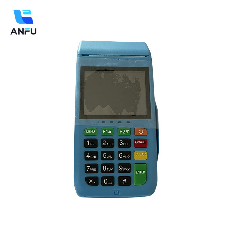 AF75 Bluetooth Wireless POS Terminal Custom Traditional POS Machine (Blue Edition)
