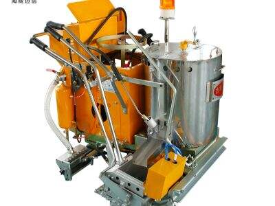 Whats difference of thermoplastic road marking screed line and thermoplastic extrusion line