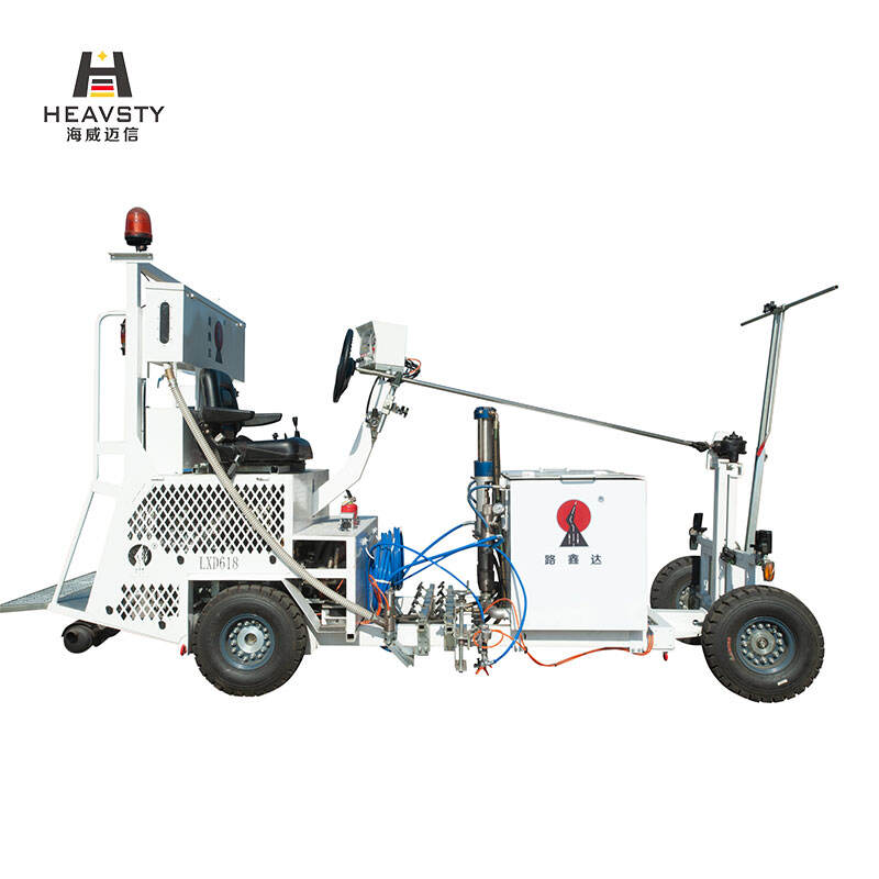 HW-D618 Driving Cold Spray Road Marking Machine (Two Pumps) (Can be made into two components)