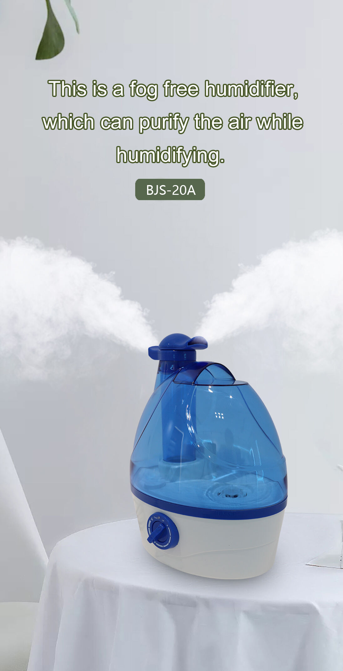 2023 Newest Cool Mist OEM Humidifier 2L Ultrasonic Humidifier for household use factory