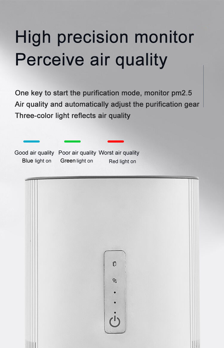 Desktop wholesale hepa air purifier  Portable Air Cleaner Household smart purifier aires supplier