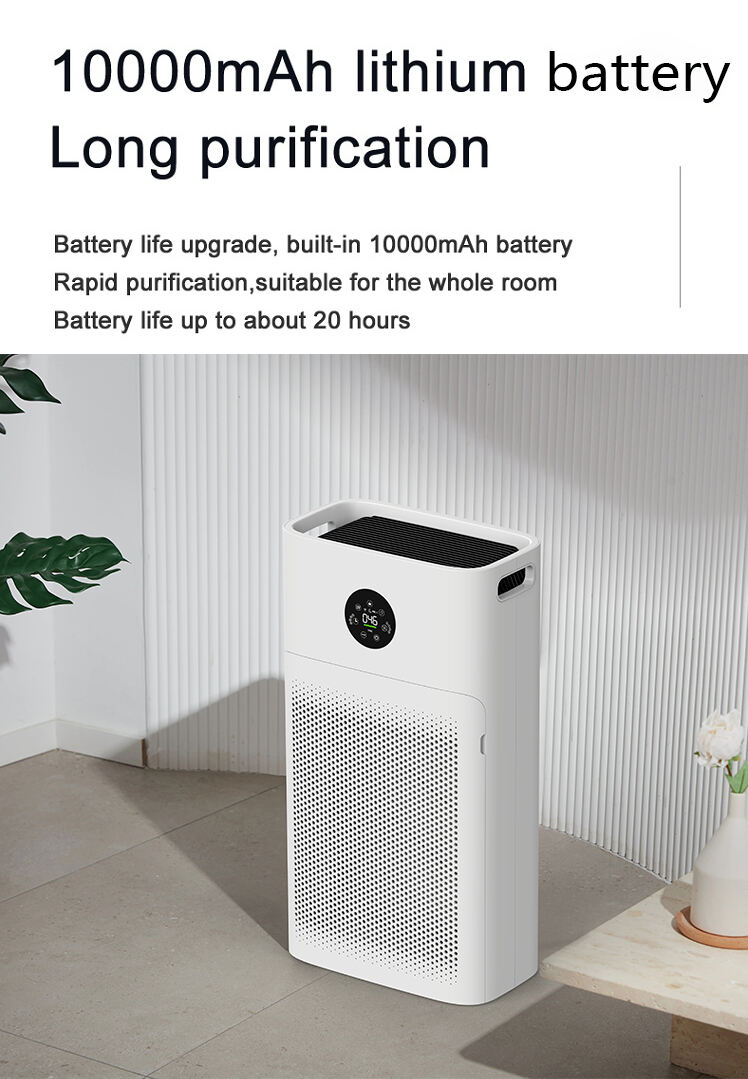Wholesale portable air purifier childlock CADR 600 household 4 stages air cleaner details