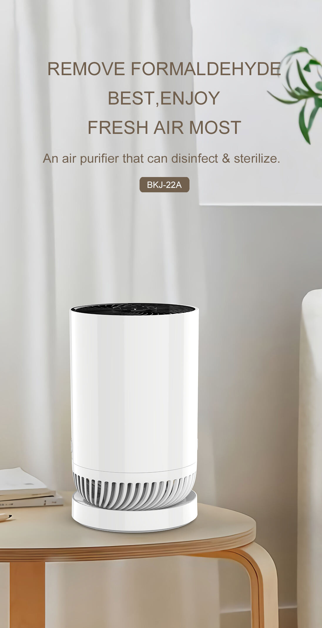 Hepa Filter Home Air Purifier with Wifi Smart home appliances details