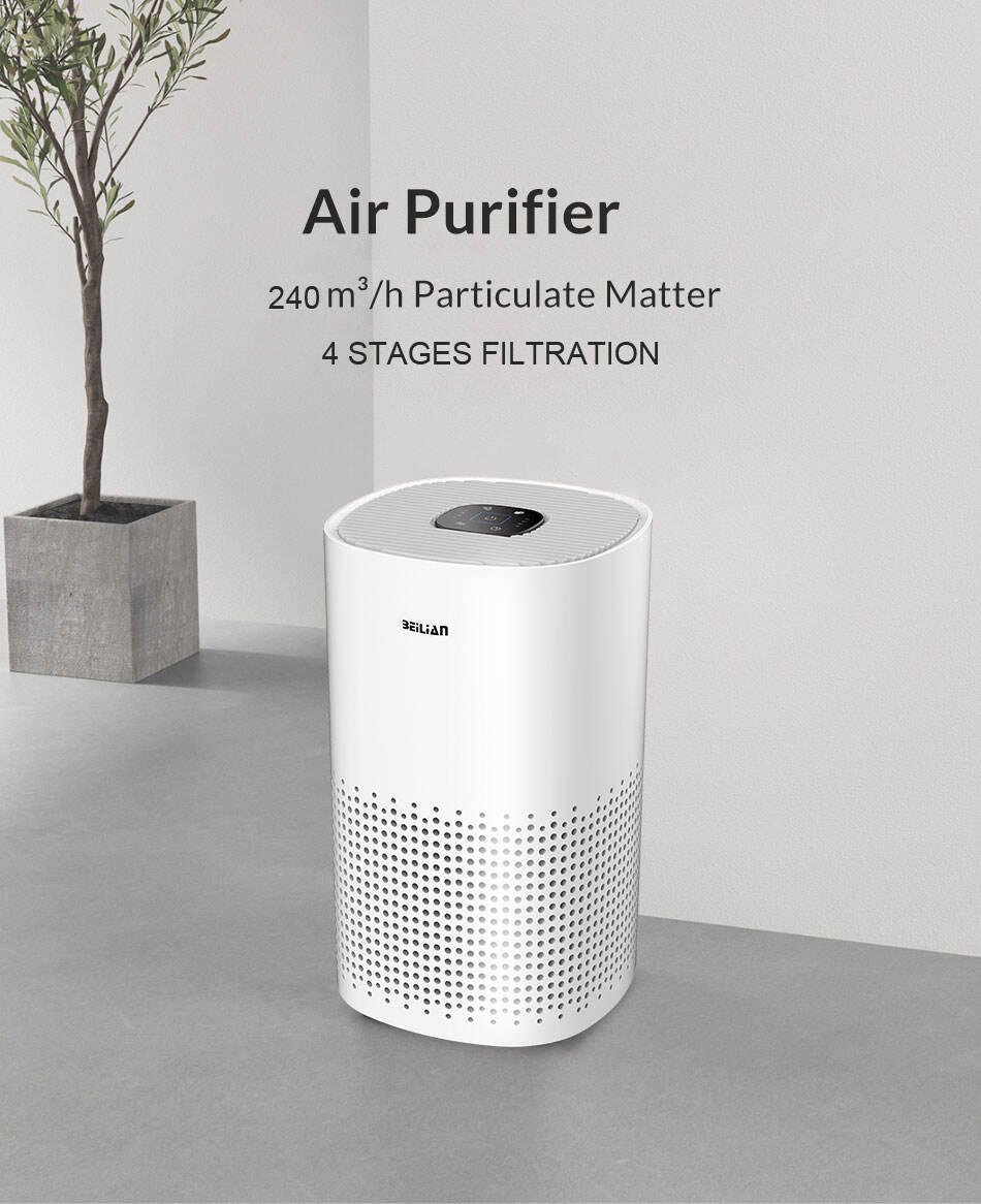 New Arrival Tabletop Hepa 13 Cool Air Purifier High-Strength Abs Ionizer Personal Formaldehyde Remove Bedroom Air Cleaner details