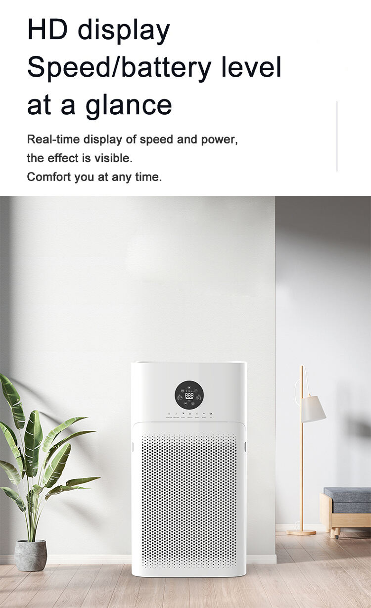 Wholesale portable air purifier childlock CADR 600 household 4 stages air cleaner factory