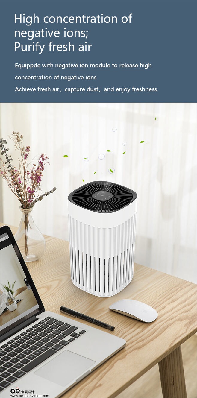 Chinese Manufacturer Desktop Home Negative Ion Generator Air Purifiers Portable Air Purifier manufacture