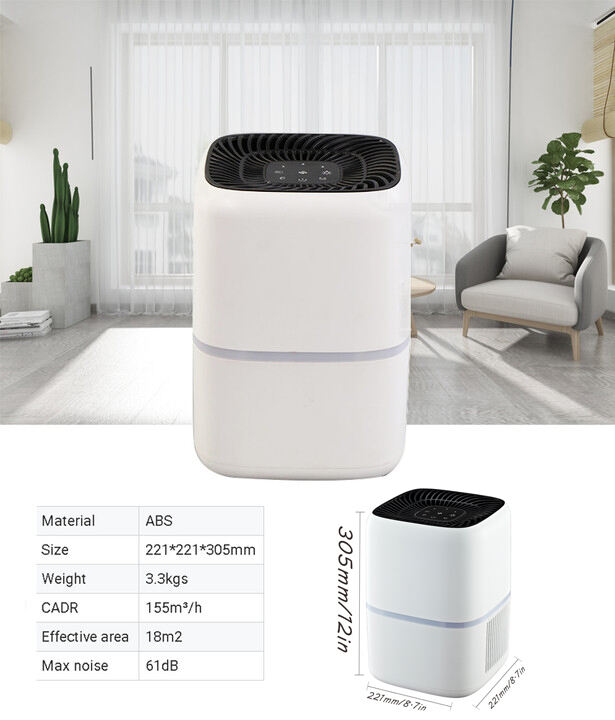 Desktop Negative ion air purifier  hepa filter Atmosphere light home household factory