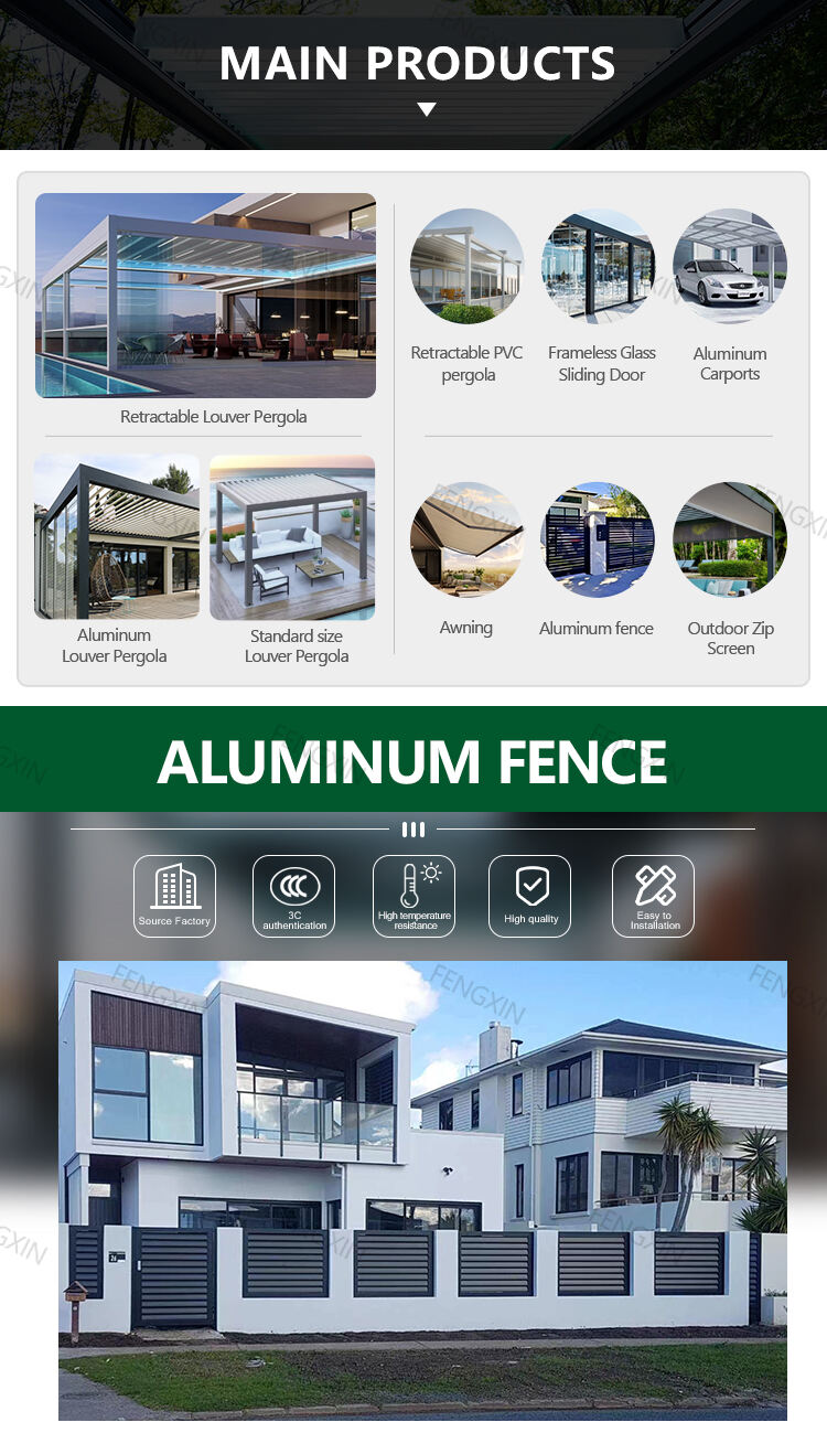 Customized Residential Fence Panels Outdoor Modern Aluminum Fence High End Deluxe Fencing Trellis Gates Metal Waterproof Morden supplier