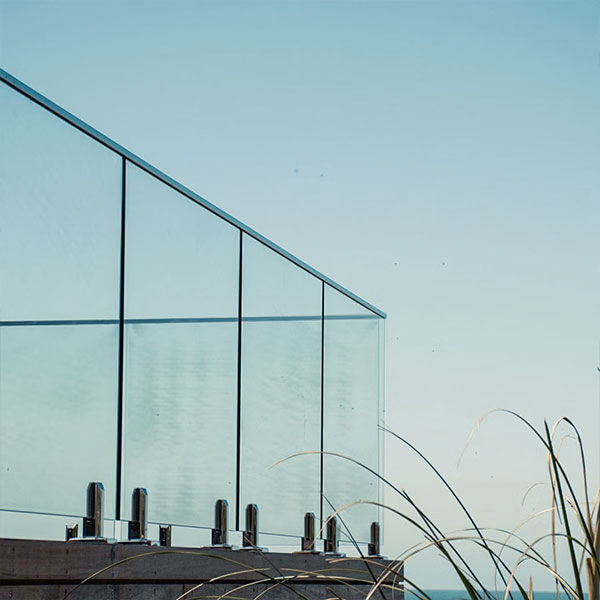 Innovation in glass balustrade for decking