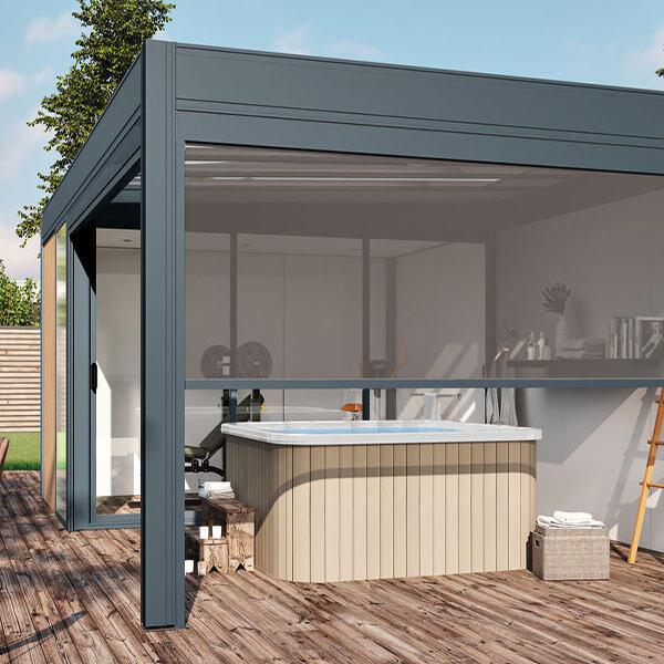 Experience the ultimate outdoor entertainment area with a motorised pergola