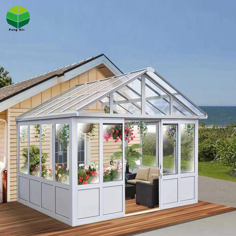 Outdoor garden sunroom low-e tempered glass sunlight room the small tiny house sunny sunshine glass sunrooms for villa