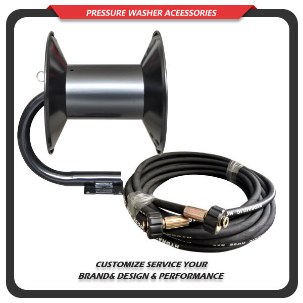 Powerful cleaning made effortless with high pressure hose reels