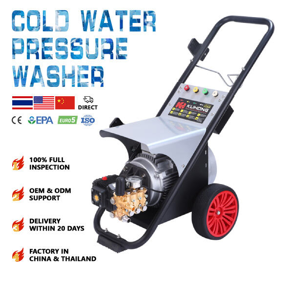 Transform dirty surfaces into spotless ones with a power pressure cleaner.