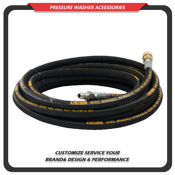 Effortlessly clean driveways, decks, and more with a reliable pressure washer hose