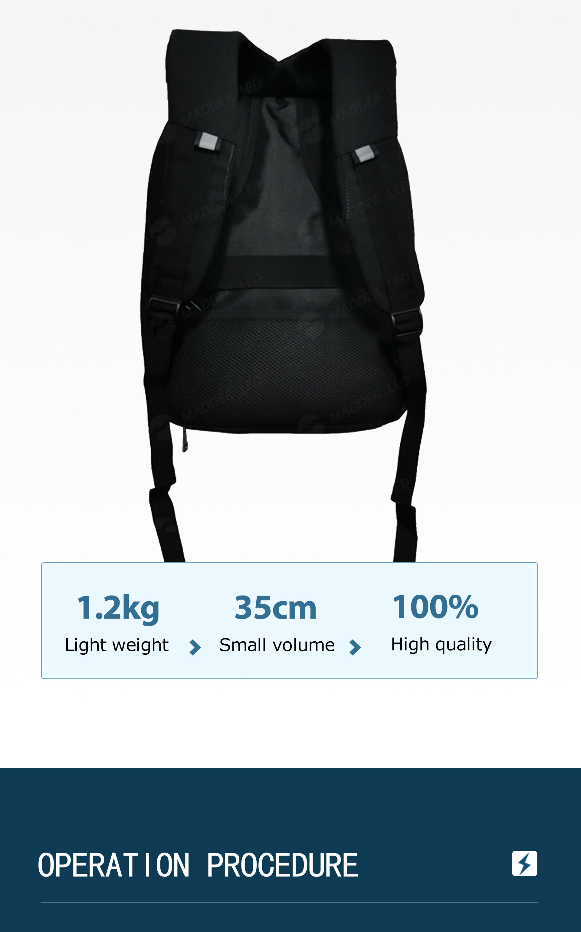 LED advertising backpack manufacture