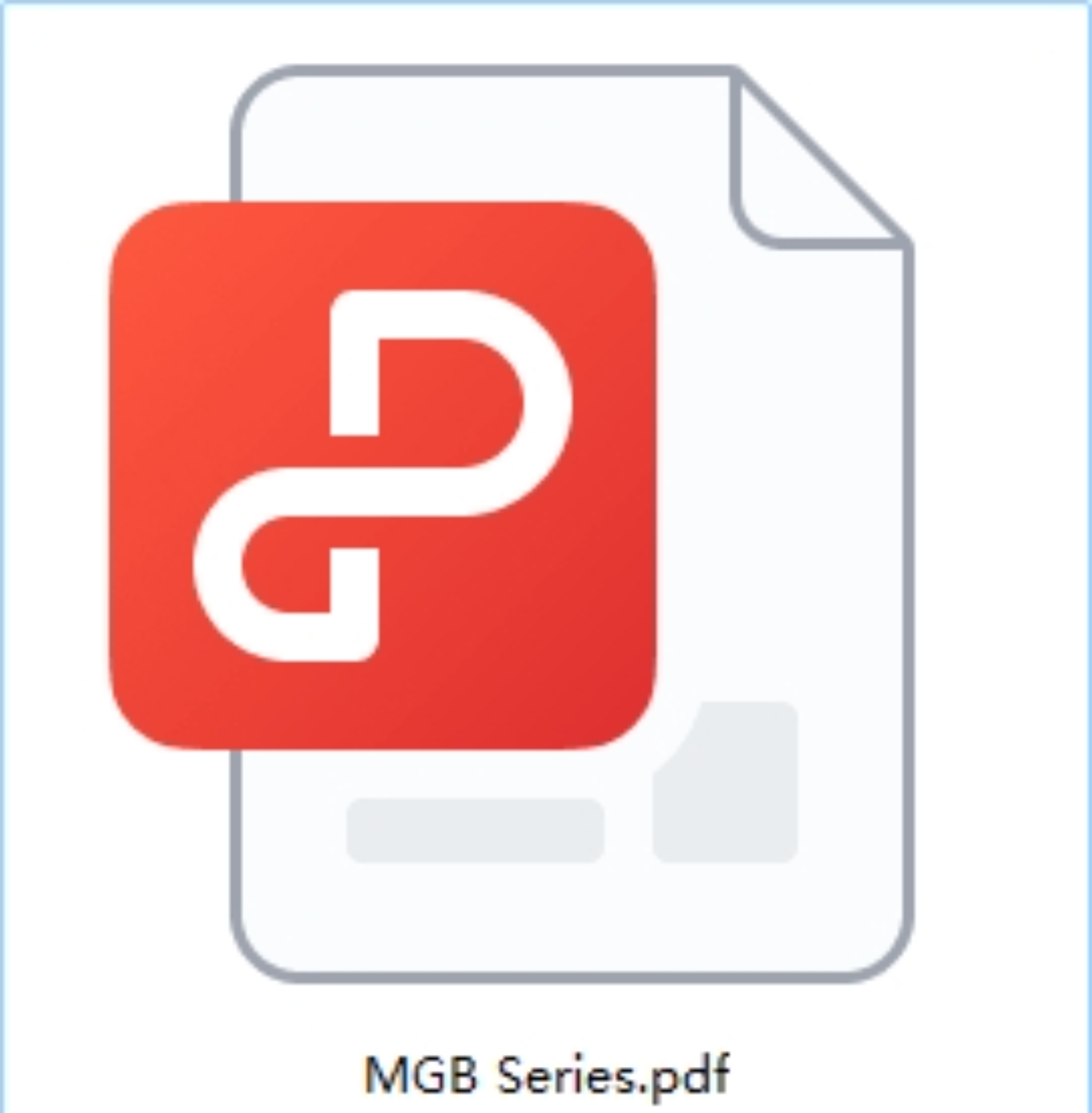 MGB- Product manual