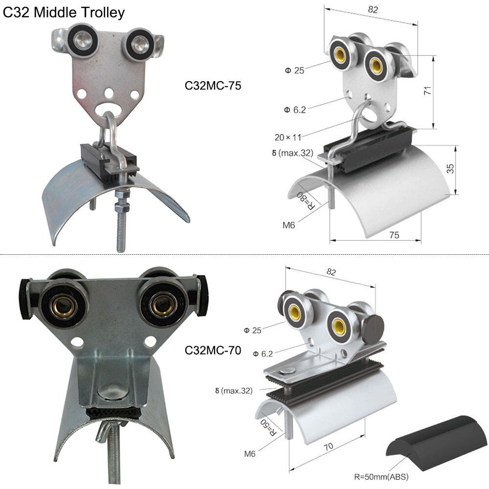 C32 C Track Crane Cable Middle Trolley Festoon Systems supplier