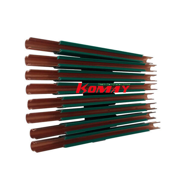 Alimentation électrique continue avec rail conducteur en U