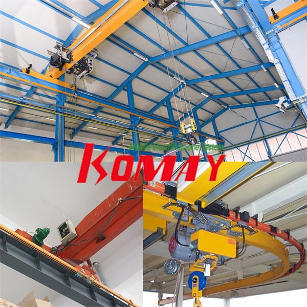 Opérations optimisées grâce à la technologie moderne du système de barre conductrice de grue