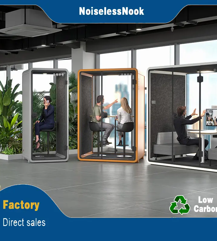 Enhance Workplace Efficiency with NOISELESSNOOK Phone Booths