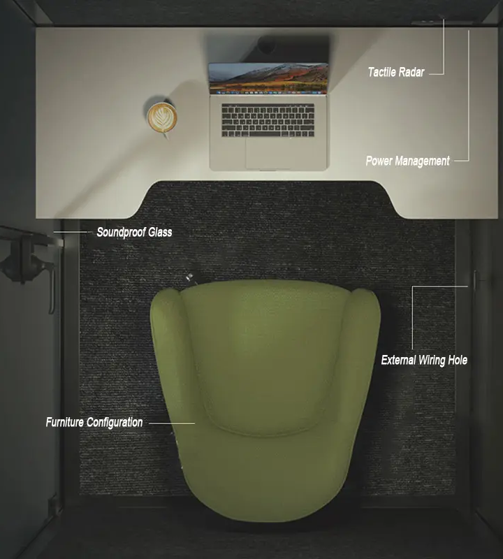 NOISELESSNOOK Office Phone Booth: The Key to Concentration