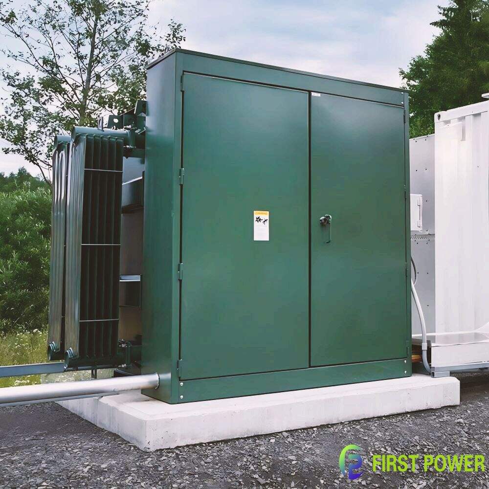 Componentes principales de una subestación montada en base