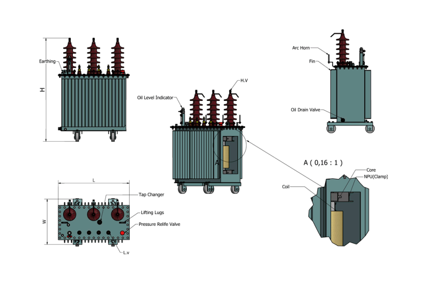 Hot Sell 63 mva 60 mva transformer 100kv 20mva 30mva 10mva power transformer step up 110kv high voltage transformer price supplier