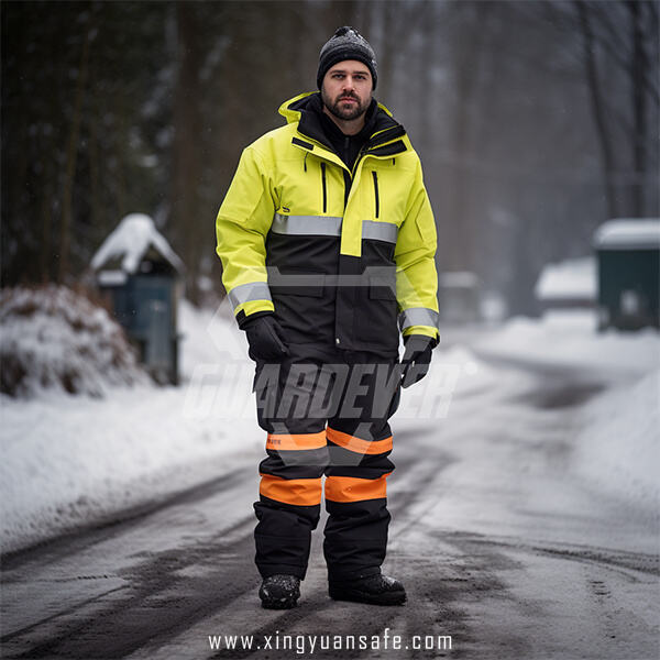 Safety features of Insulated rain jacket