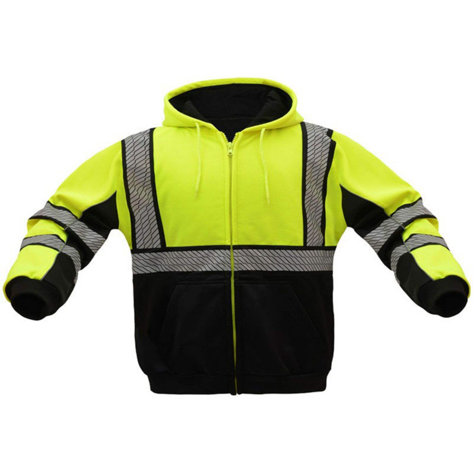 Winter Fleece Safety Hi Vis Reflective Construction Workwear Cotton/Polyester Custom Jacket 