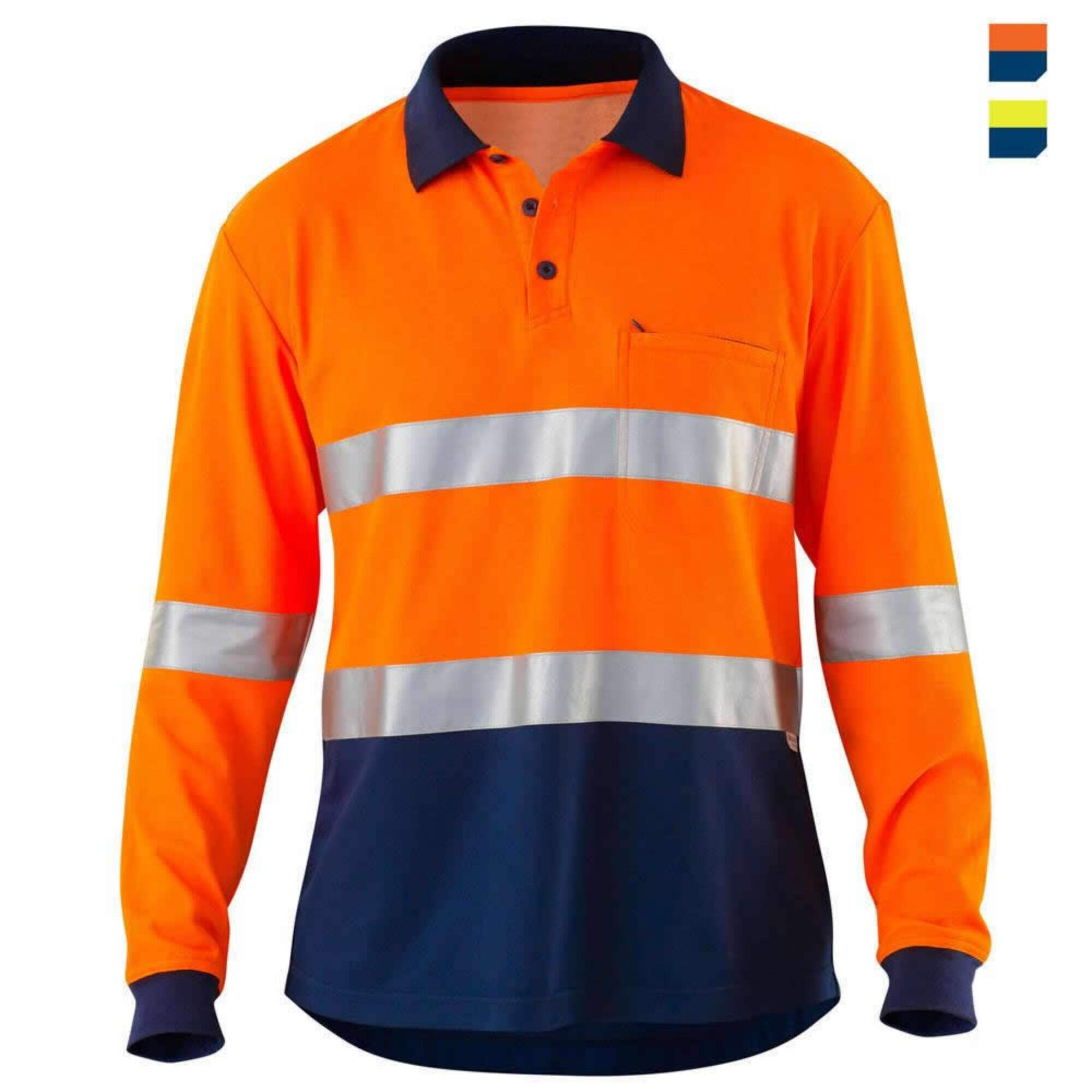 Hot Sale Railway Long Sleeve Multi-Color Safety Clothes Fast Dry Traffic Worker Polo Shirt