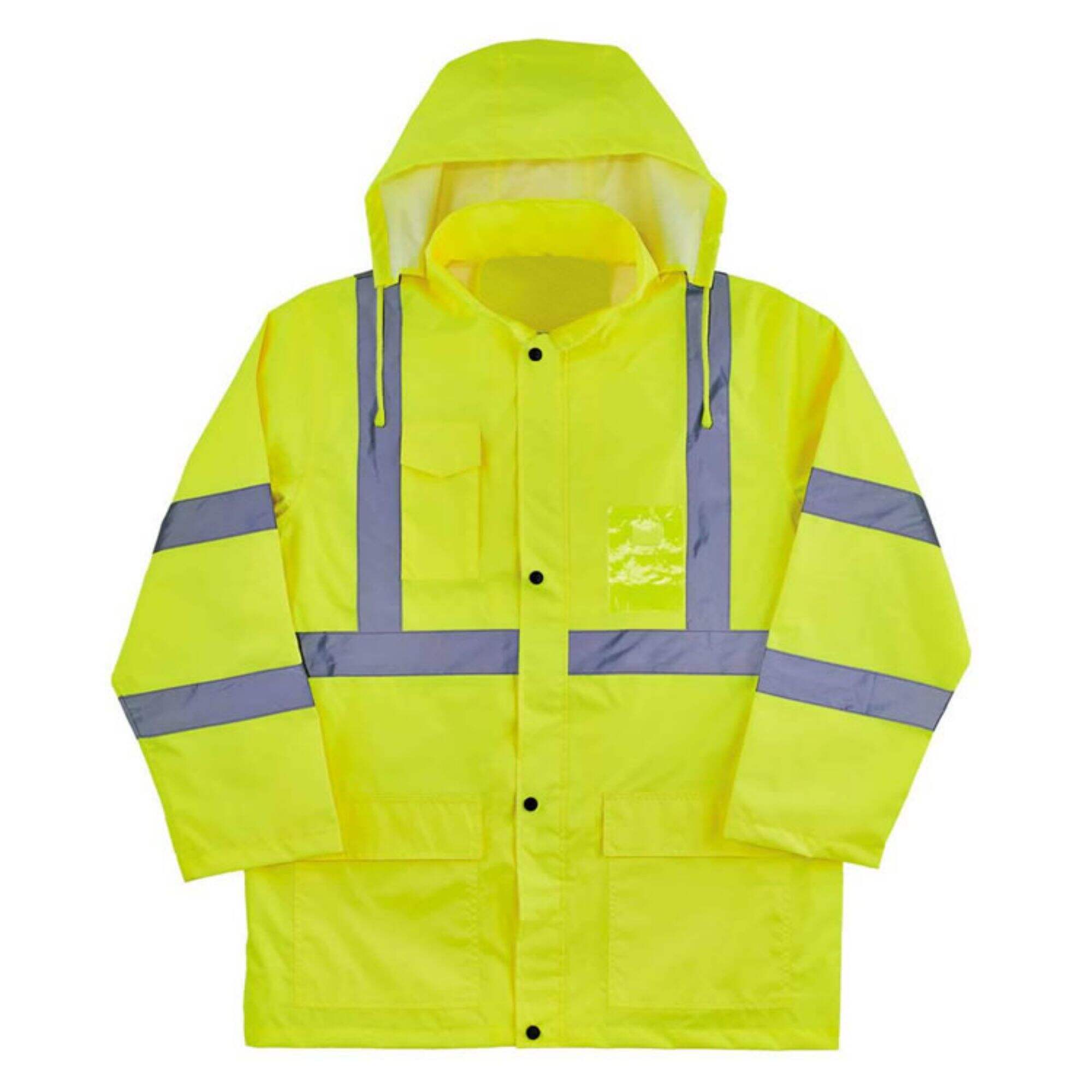 ANSI Class 3 Hi Vis Reflective  Long Sleeves Suit Waterproof Safety Work Raincoat  