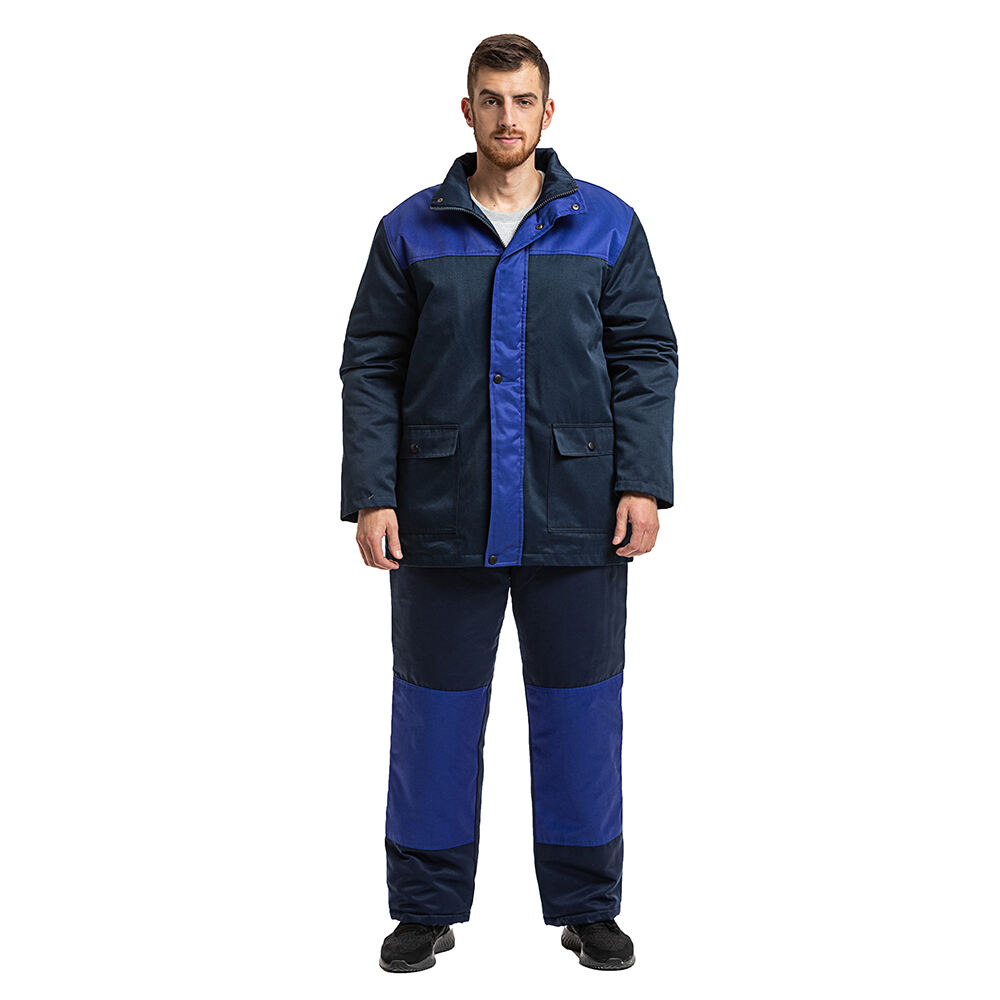 Custom Men's Extreme Reflect Cold Storage Work Clothing -40° Low Temperature Cold Room Suits Freezer Wear Jacket and Bib Pants