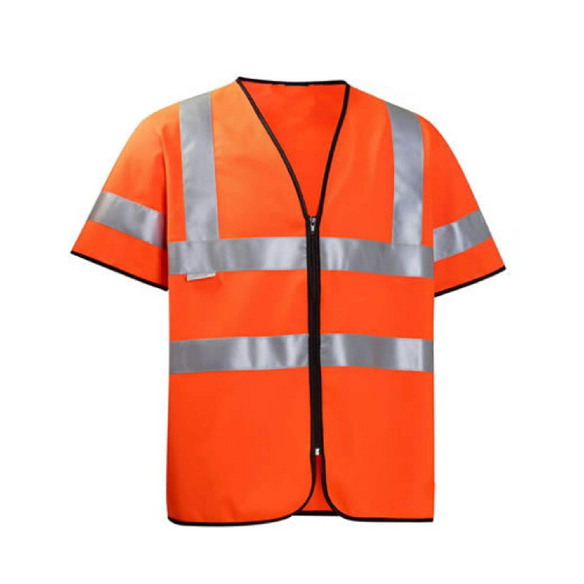 Factory Supply Reflective Security Shirt  Hi Vis Polyester Jacket With Tapes For Men