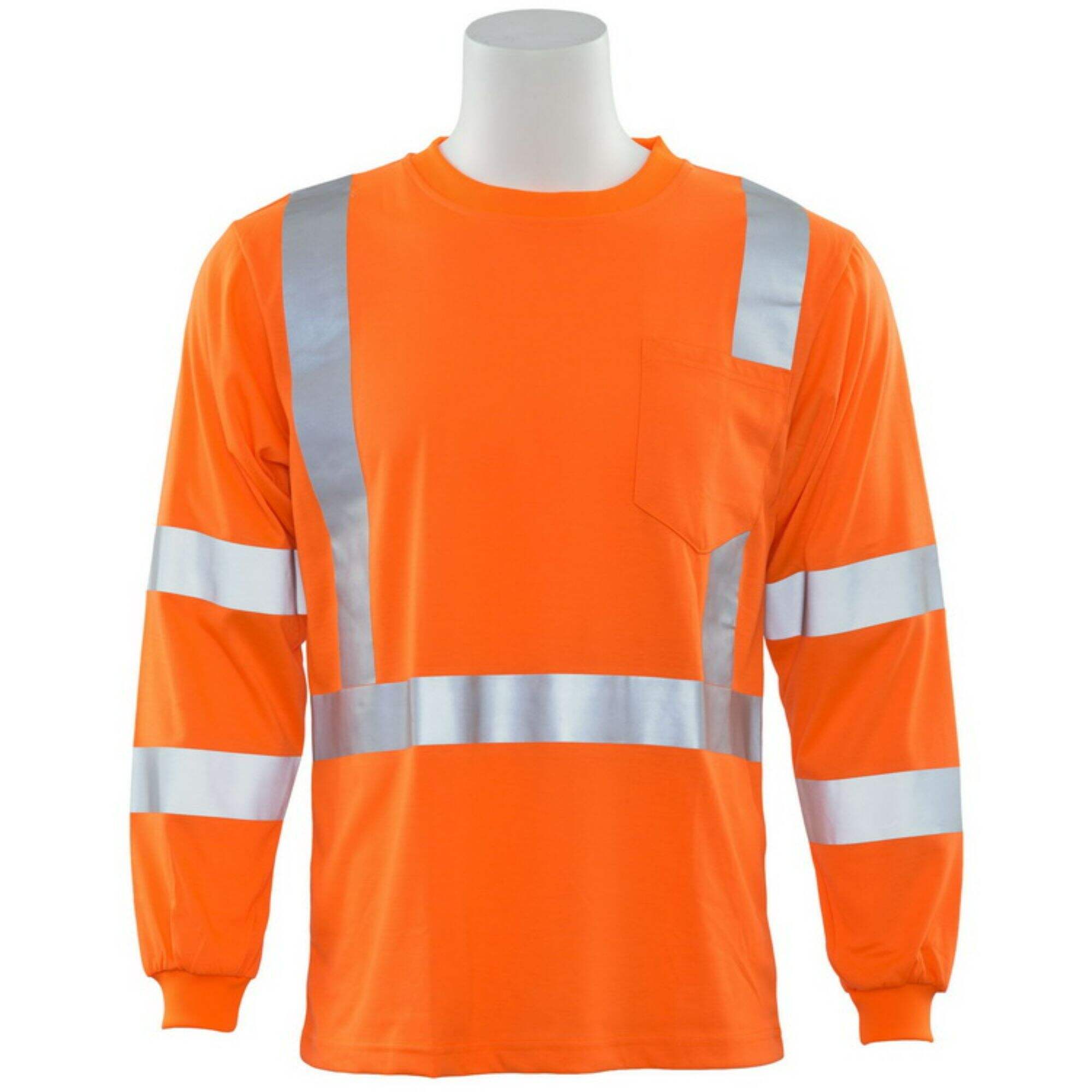 Safety Work Reflective High Visibility Sleeve Shirt Security Unisex Premium Clothes