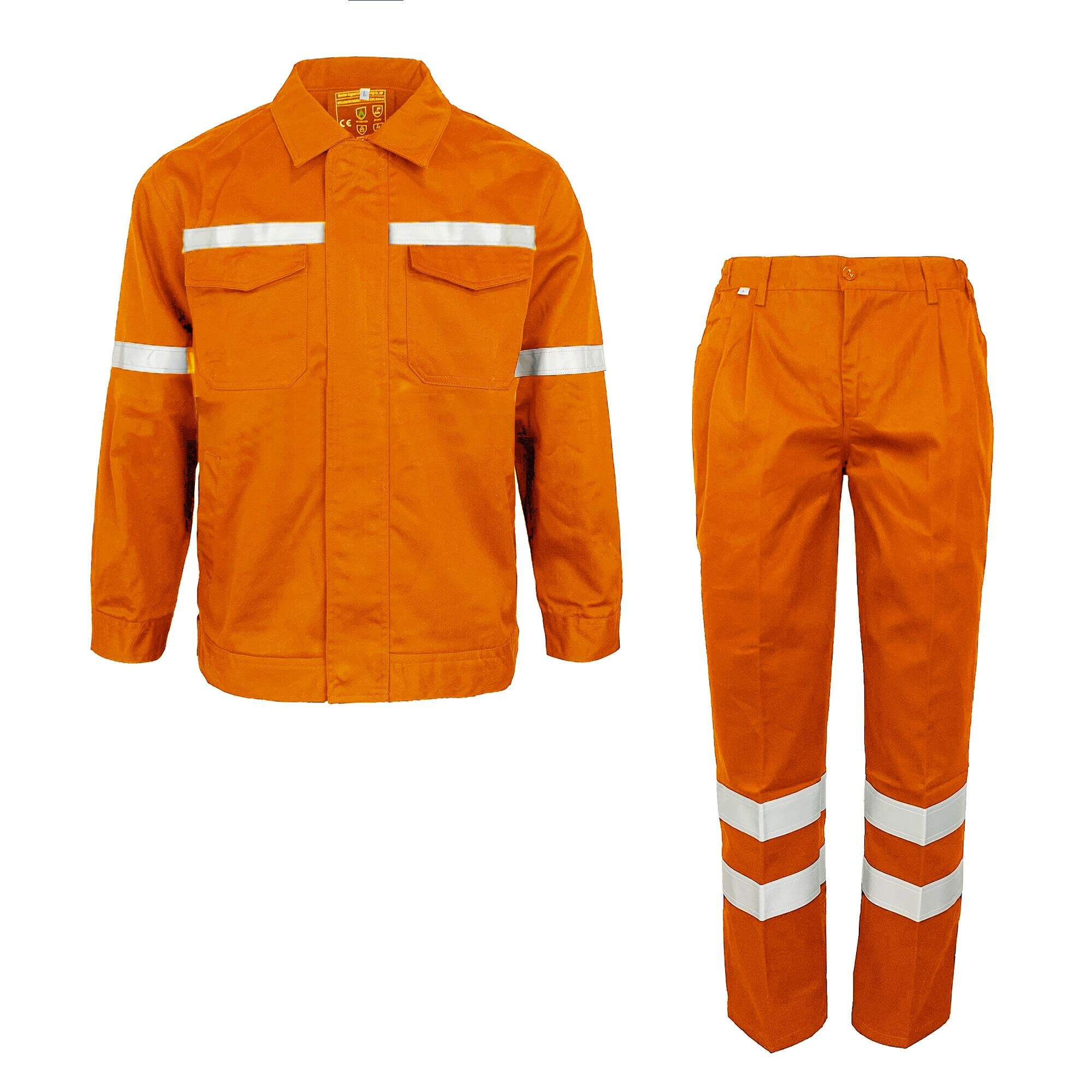 Factory Custom Waterproof Worksuit Polyerster Durable Tear resistant Hi Vis Two Piece Workwear