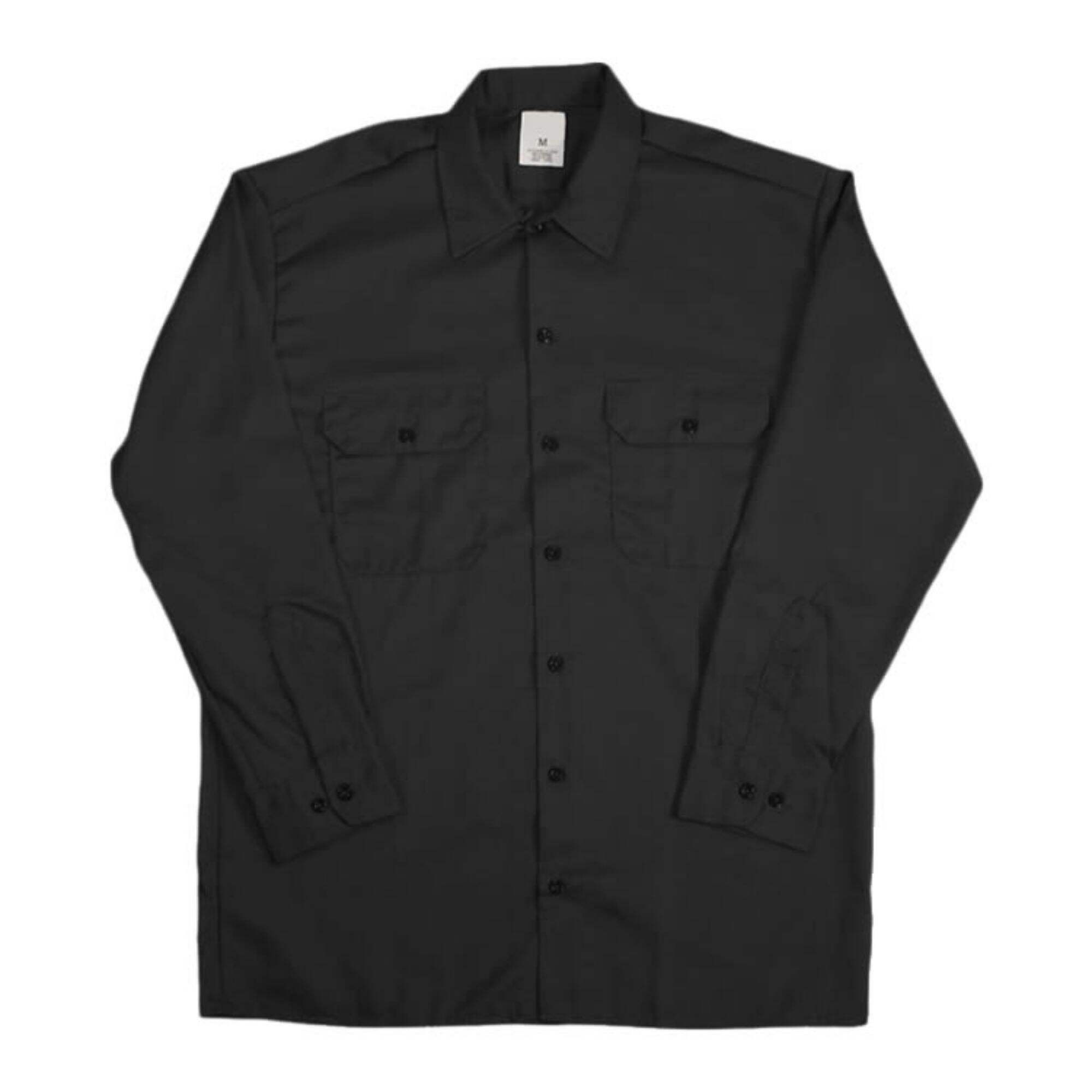 Factory Mechanic Work Shirts For Men Durable Cotton Press Button Workwear