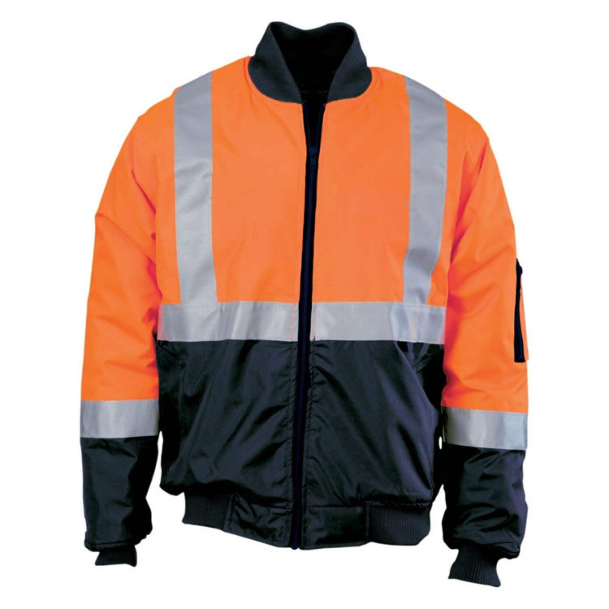 Industrial Hi Vis Reflective Waterproof Windproof Anti-static Workwear Polyester/Cotton Engineer Traffic Railway Jacket