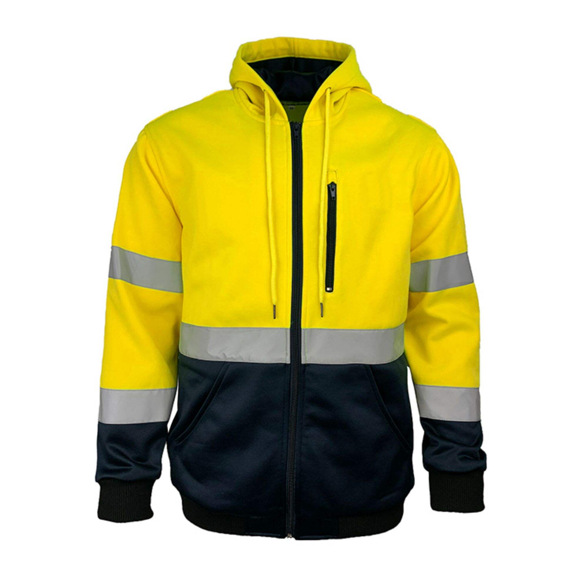 Hot Sale Hi Vis Construction Windbreaker Fluorescent  Jacket Premium Pullover Durable Sweatshirt