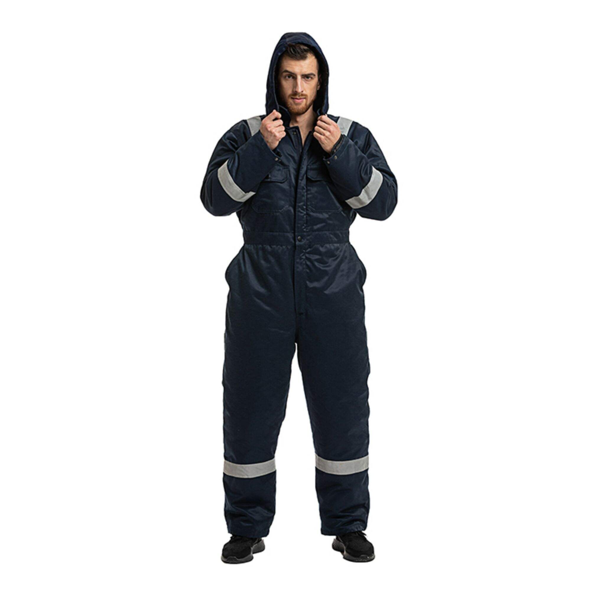 Safety Custom Logo Industrial Cotton Wholesale Freezer Overall Cold Storage Coldproof Windproof Multi Functional Coverall