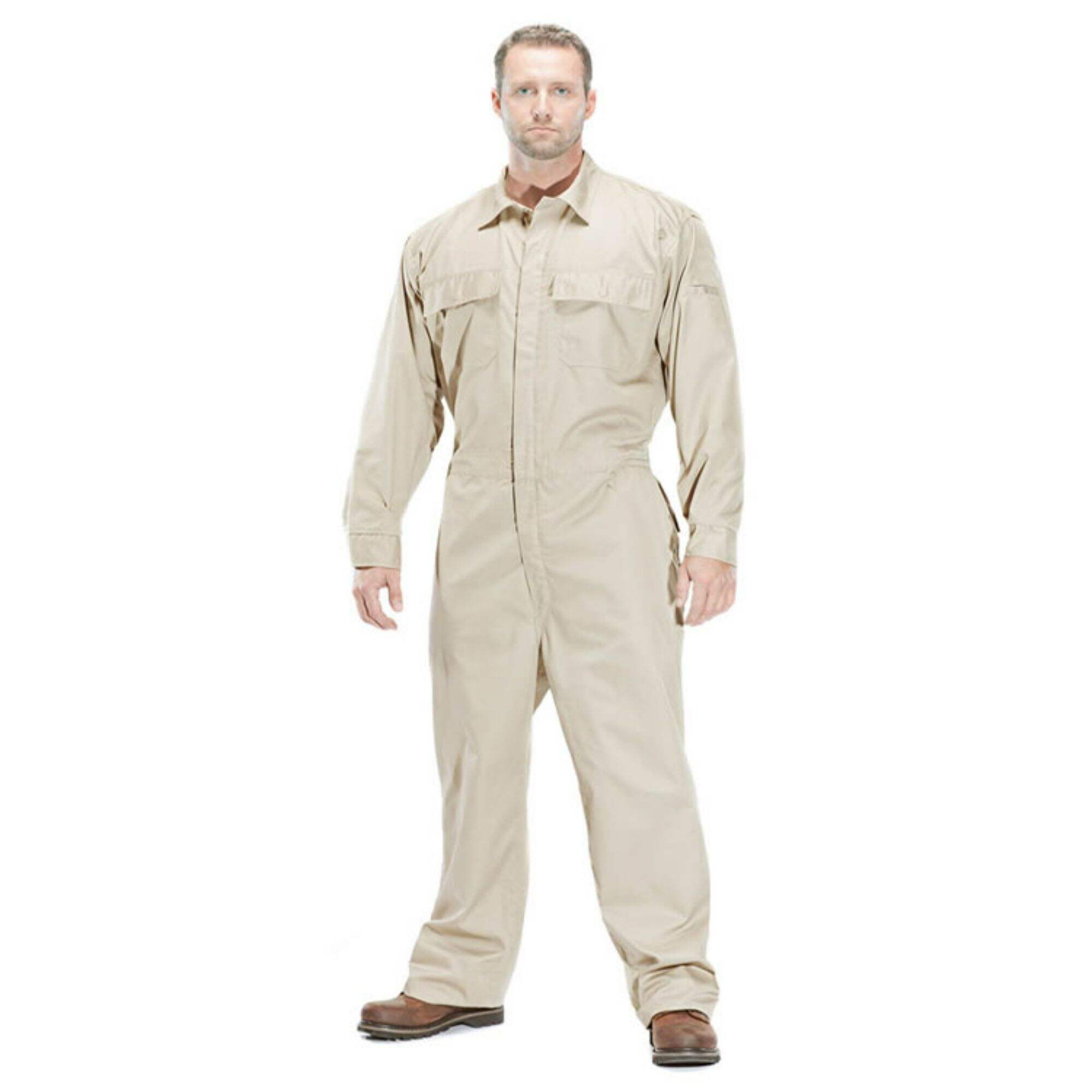 Factory Cotton/Polyester Hot Sale Men's Workwear Anti-static Mechanical Engineering Custom Coverall