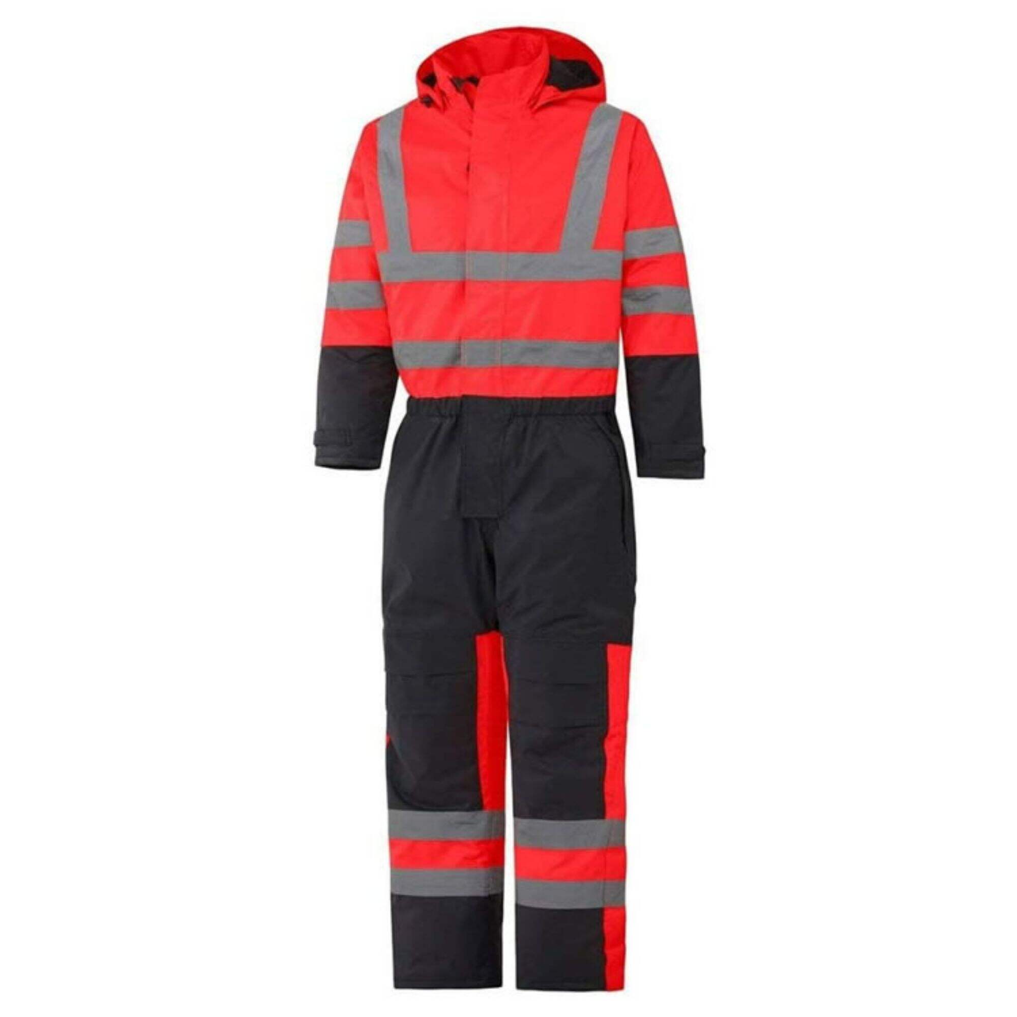 Factory customize insulation Coverall for winter Workwear Hi Vis Muti Functional Freezer Storage Industrial Waterproof Work Overall