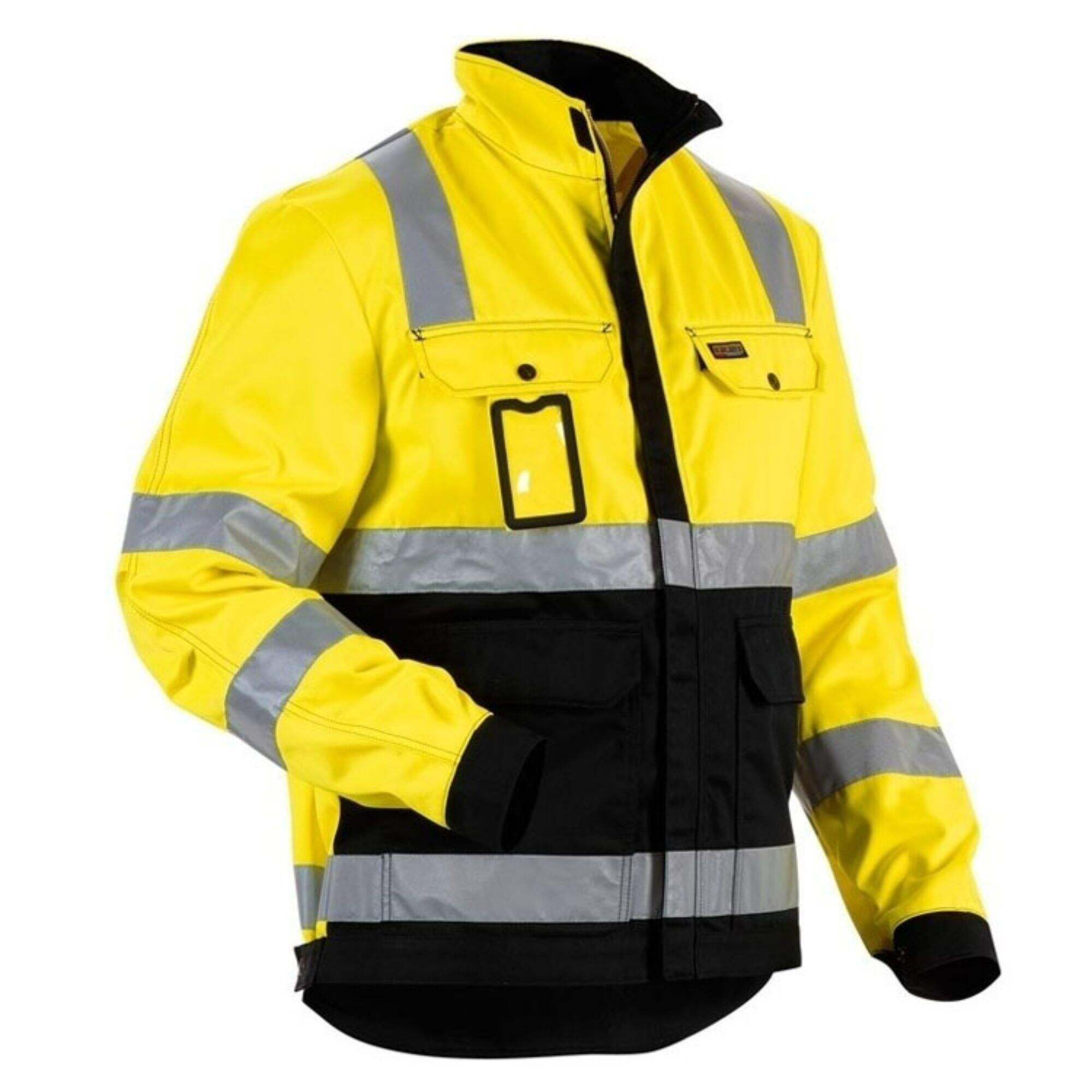 High Quantity Warm Work Wear Hi Vis Reflective Workwear Oil Traffic Railway Jacket With Pocket On The Chest