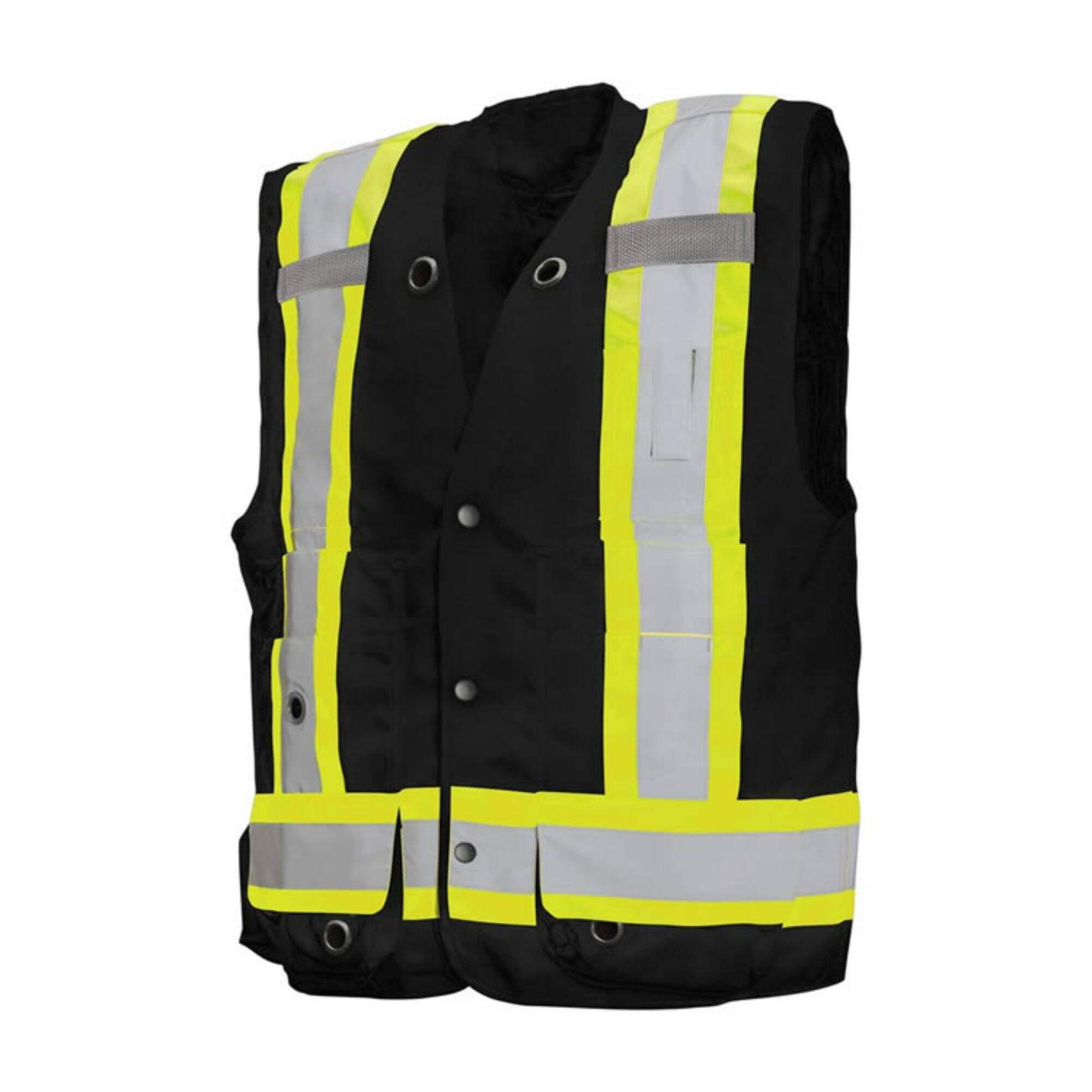 Factory Supply Security Sleeveless Work Clothing Polyester Reflective High Visibility Safety Vest