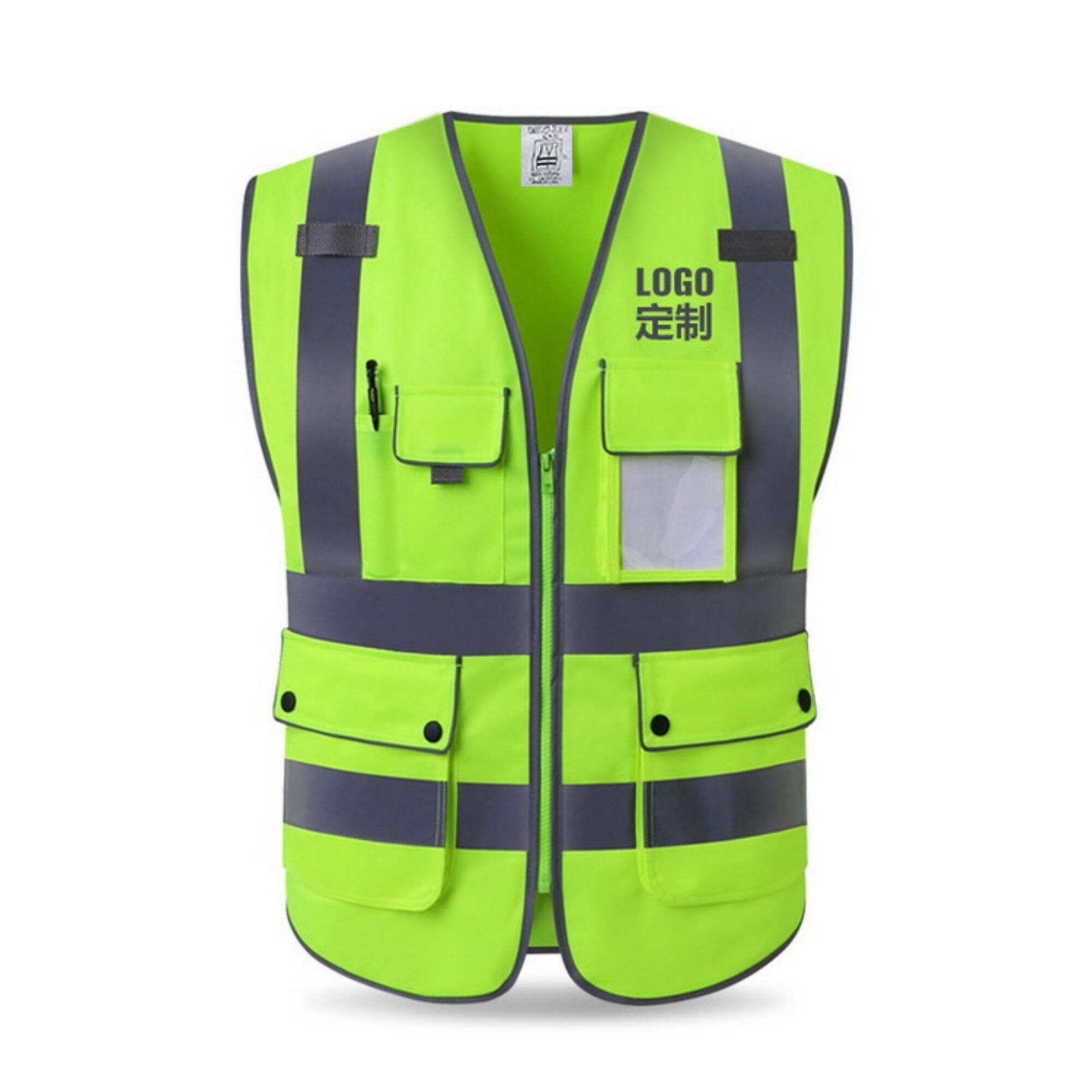 Wholesale Hi Vis Construction Clothes Private Label Safety Construction Waistcoat