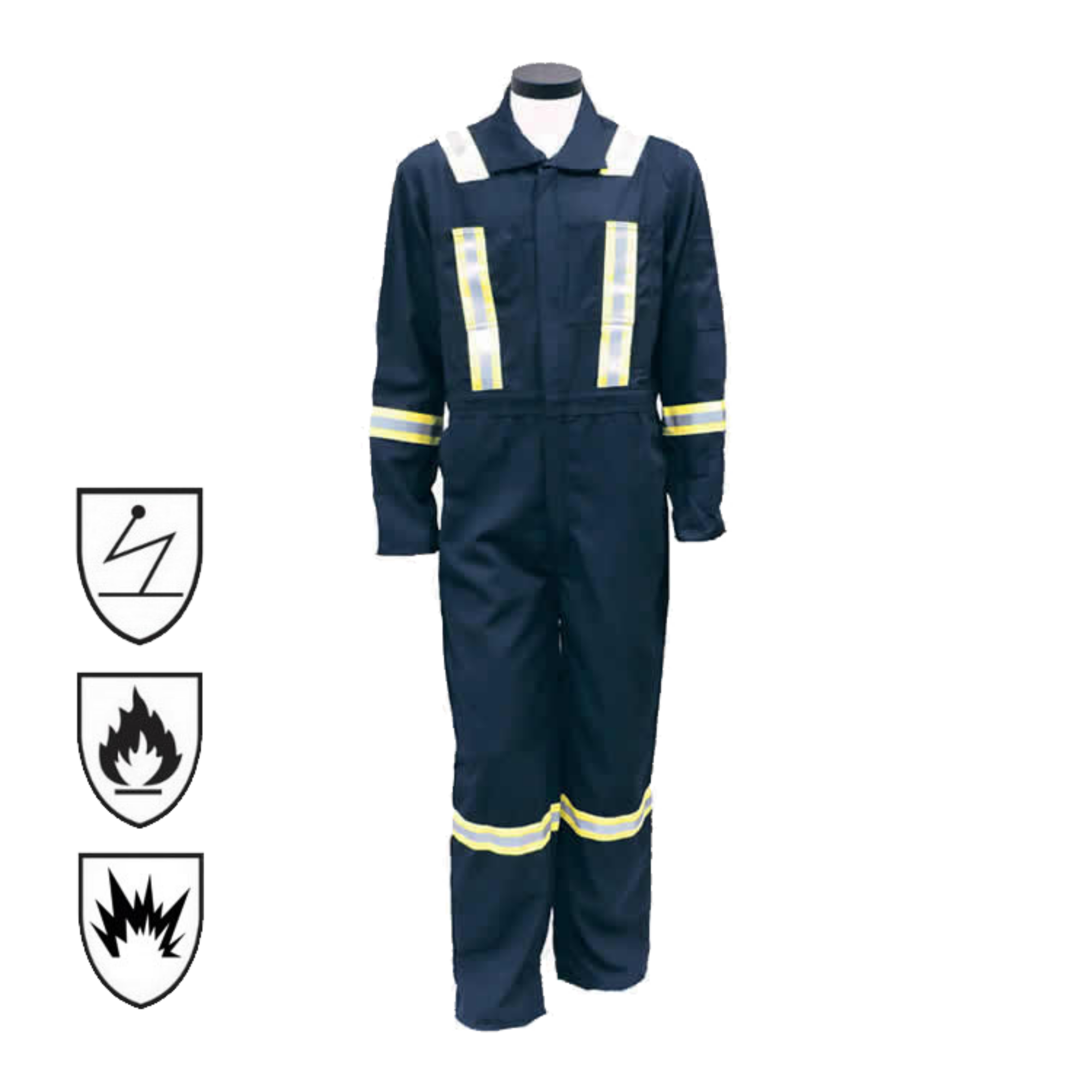 Wholesale Custom Hi Vis Reflective AntiStatic Fireproof  Coverall Traffic Mining Cotton/Polyester Overalls