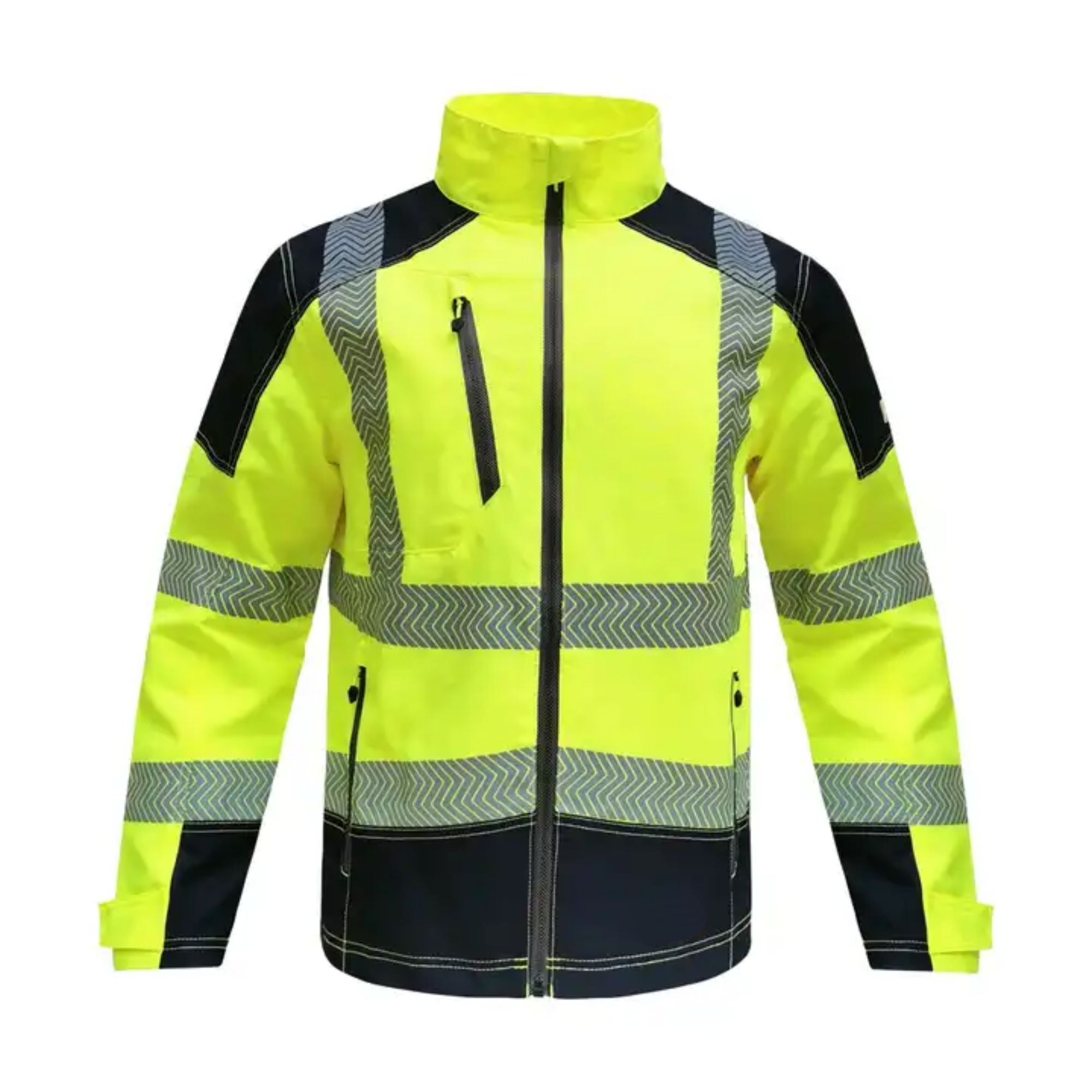 Trending Hi Vis Reflective Workwear Safety Work Security Traffic Railway Waterproof Windproof Jacket